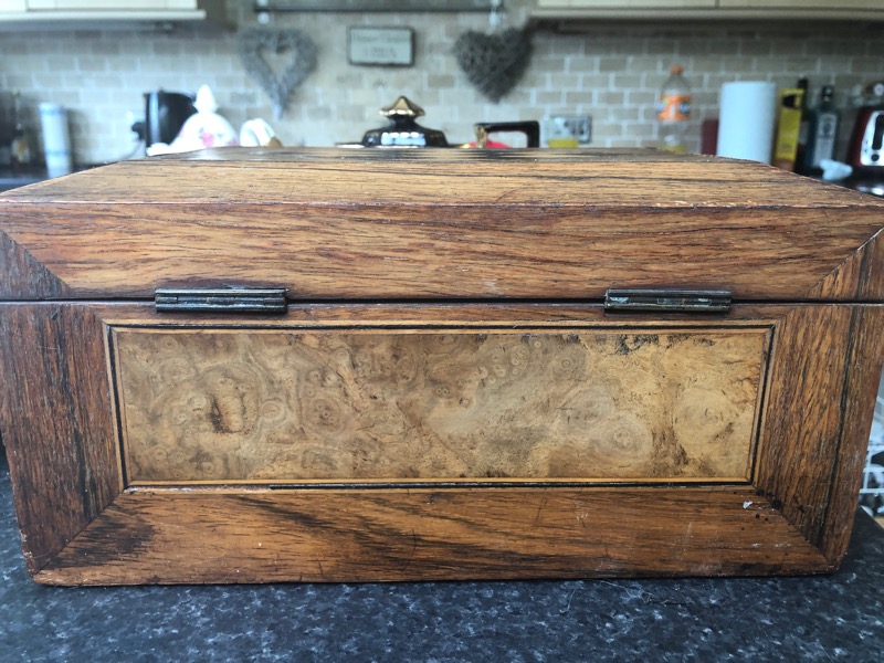 Antique needlework box Antiques Board
