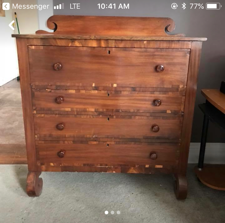 Empire dresser Antiques Board