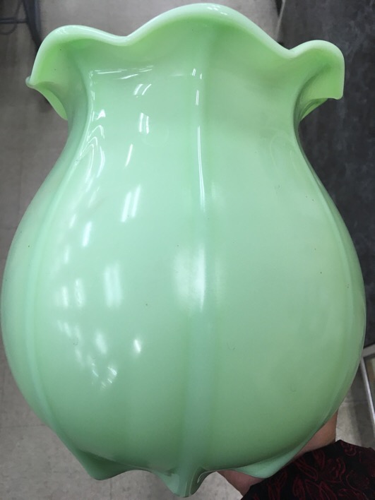 Jadeite Glass Vase Antiques Board