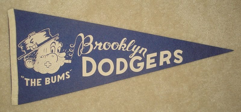 Baseball - Brooklyn Dodgers The Bums Vintage Pennant.jpg
