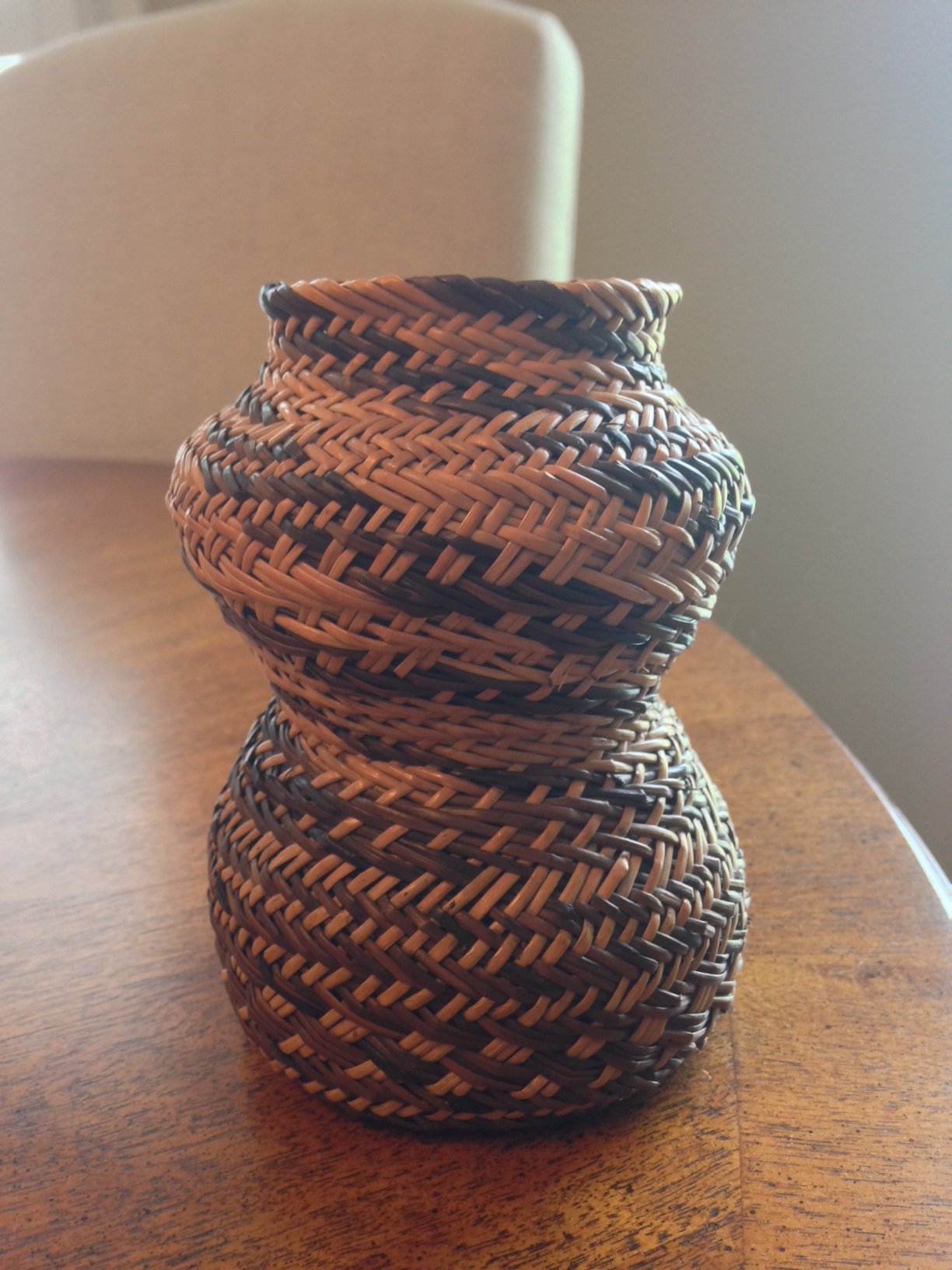 Is this basket vase old, new, and what is the origin? Antiques Board