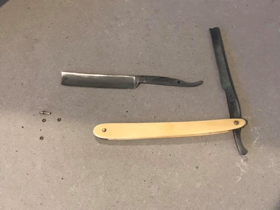 Antique Straight Razor Restoration Antiques Board