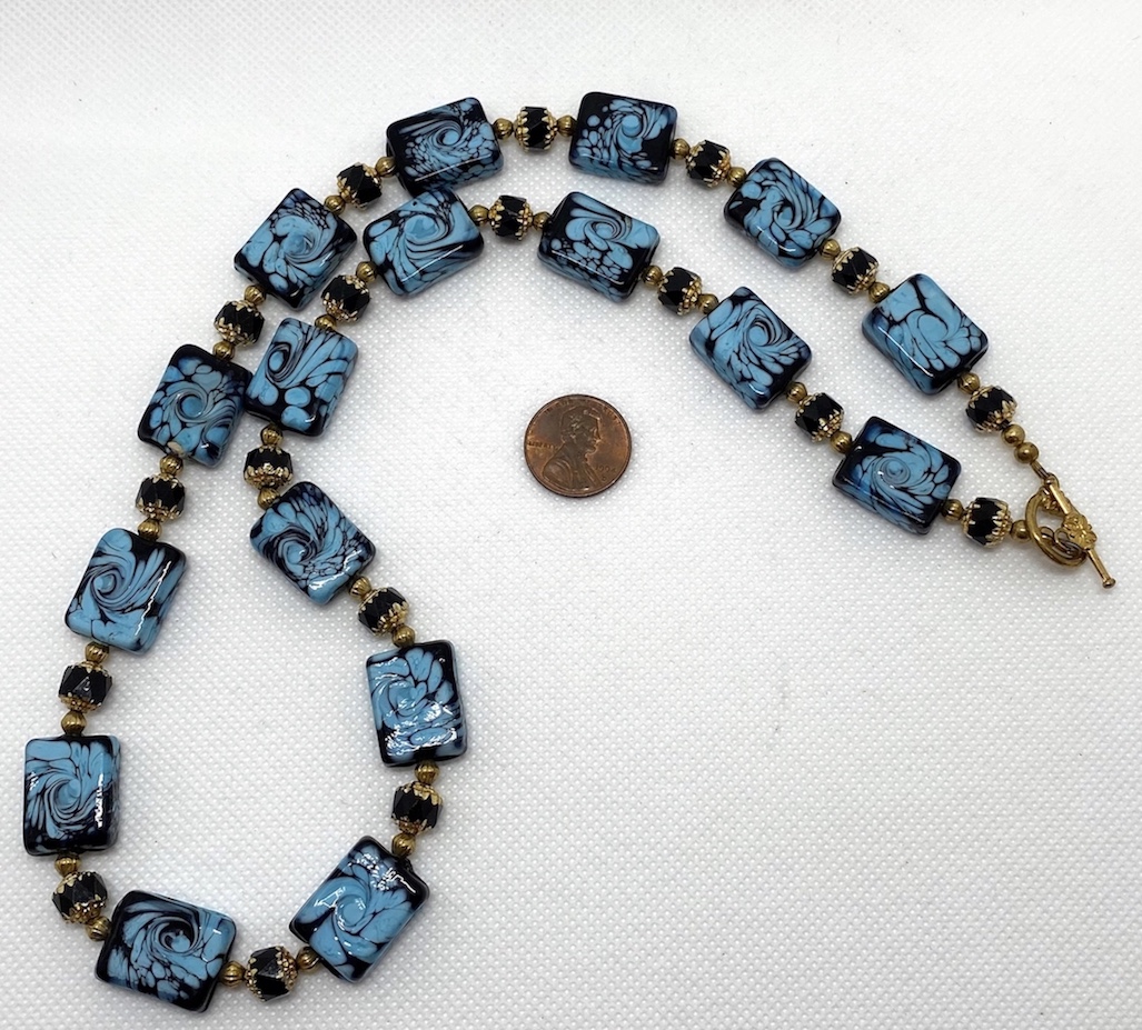 Blue and Black Beaded Necklace penny copy.jpeg