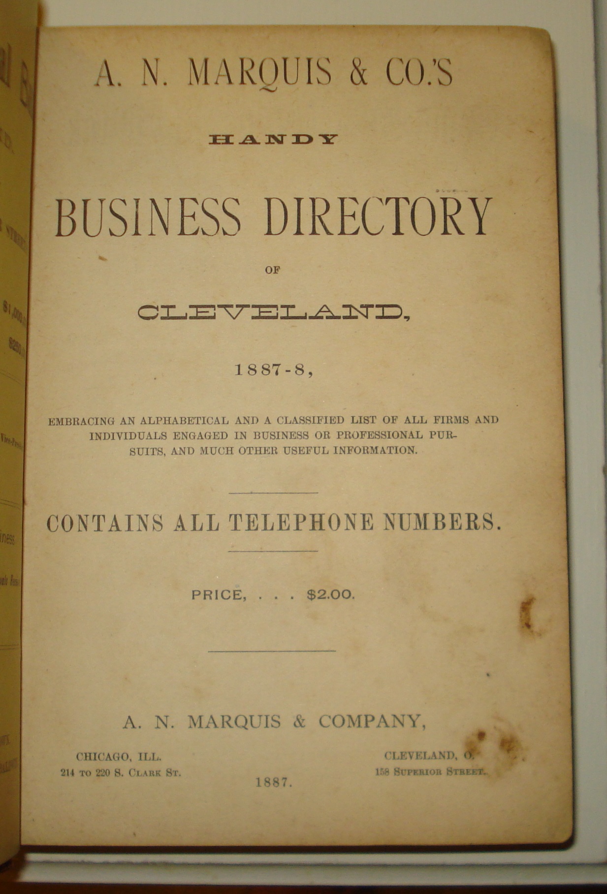 Book Cleveland OH business directory 1887 picture 3.jpg