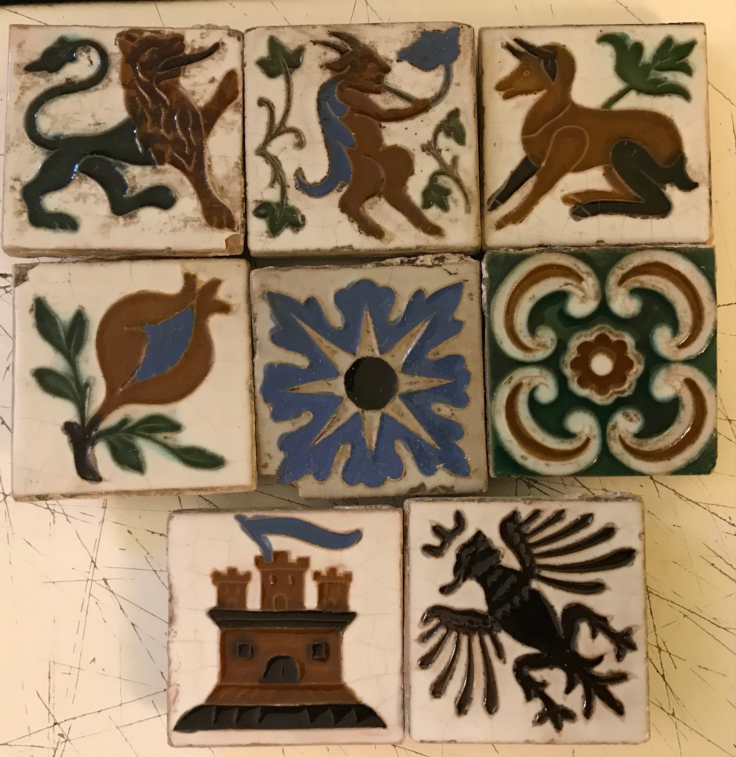 Antique Ceramic Relief Tiles? Antiques Board