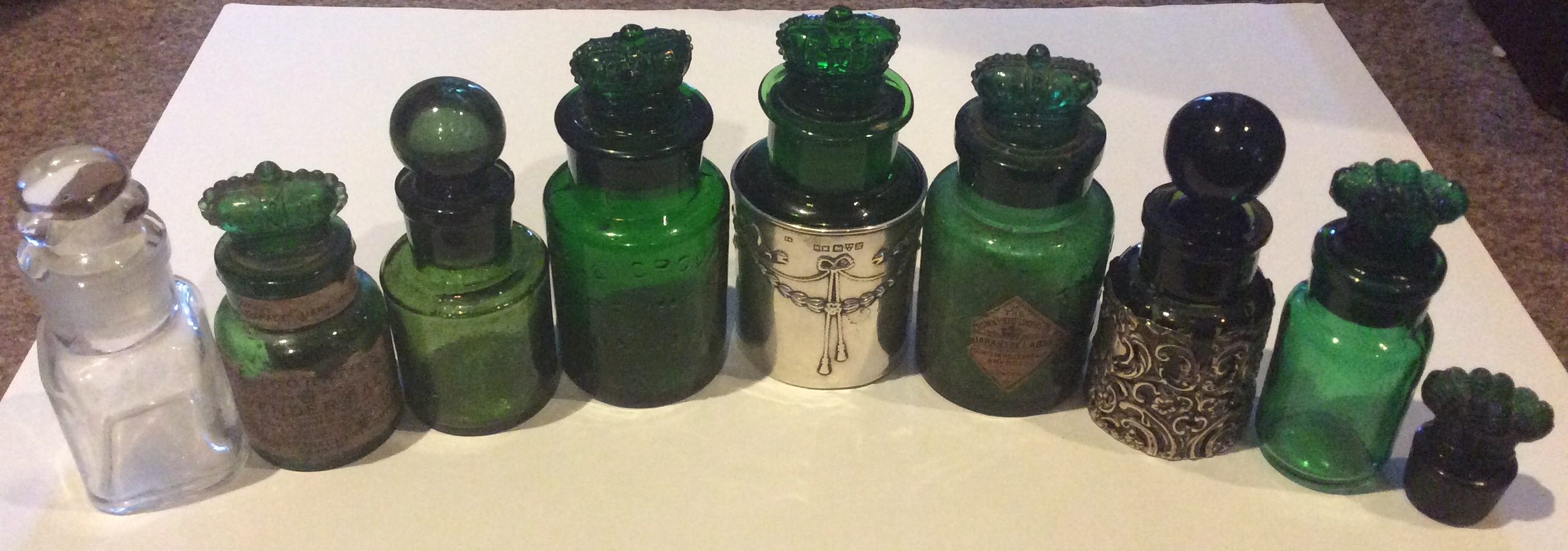 My Victorian to Edwardian Antique Smelling Salts Bottles Antiques Board