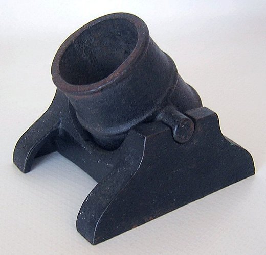 Cast Iron Seige Mortar Cannon Toothpick Match Holder Paperweight-a.jpg