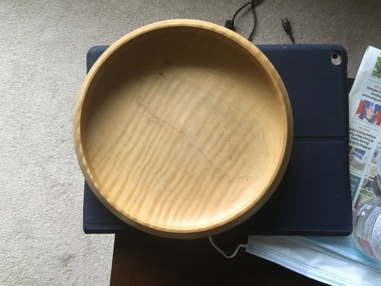 Unique wood bowl / platter? Antiques Board