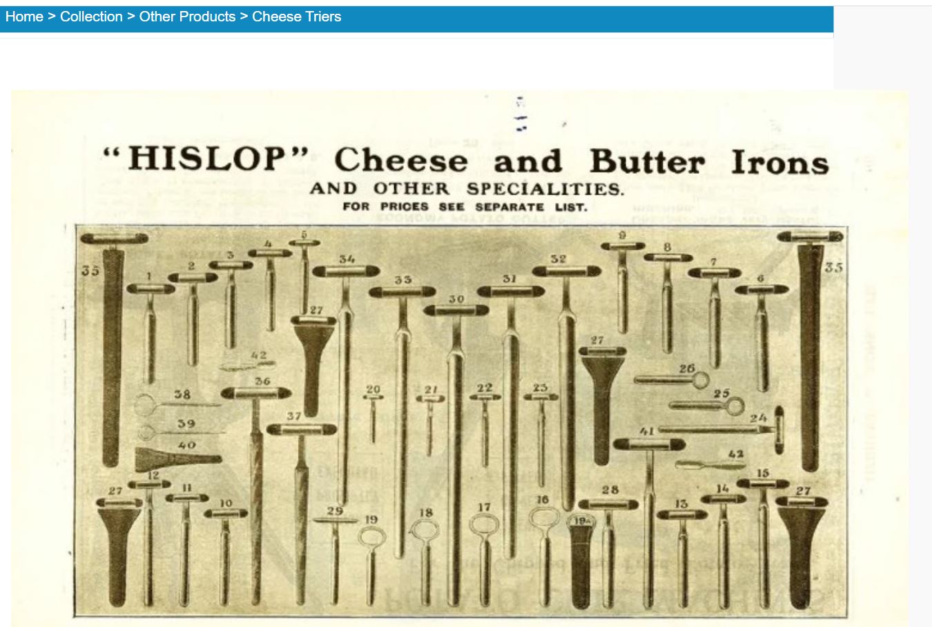 cheese-triers-Hislop-1911.JPG