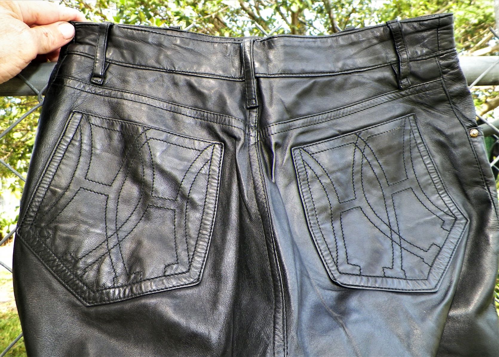 CLOTHES PANTS LEATHER HERMES 2AA.JPG