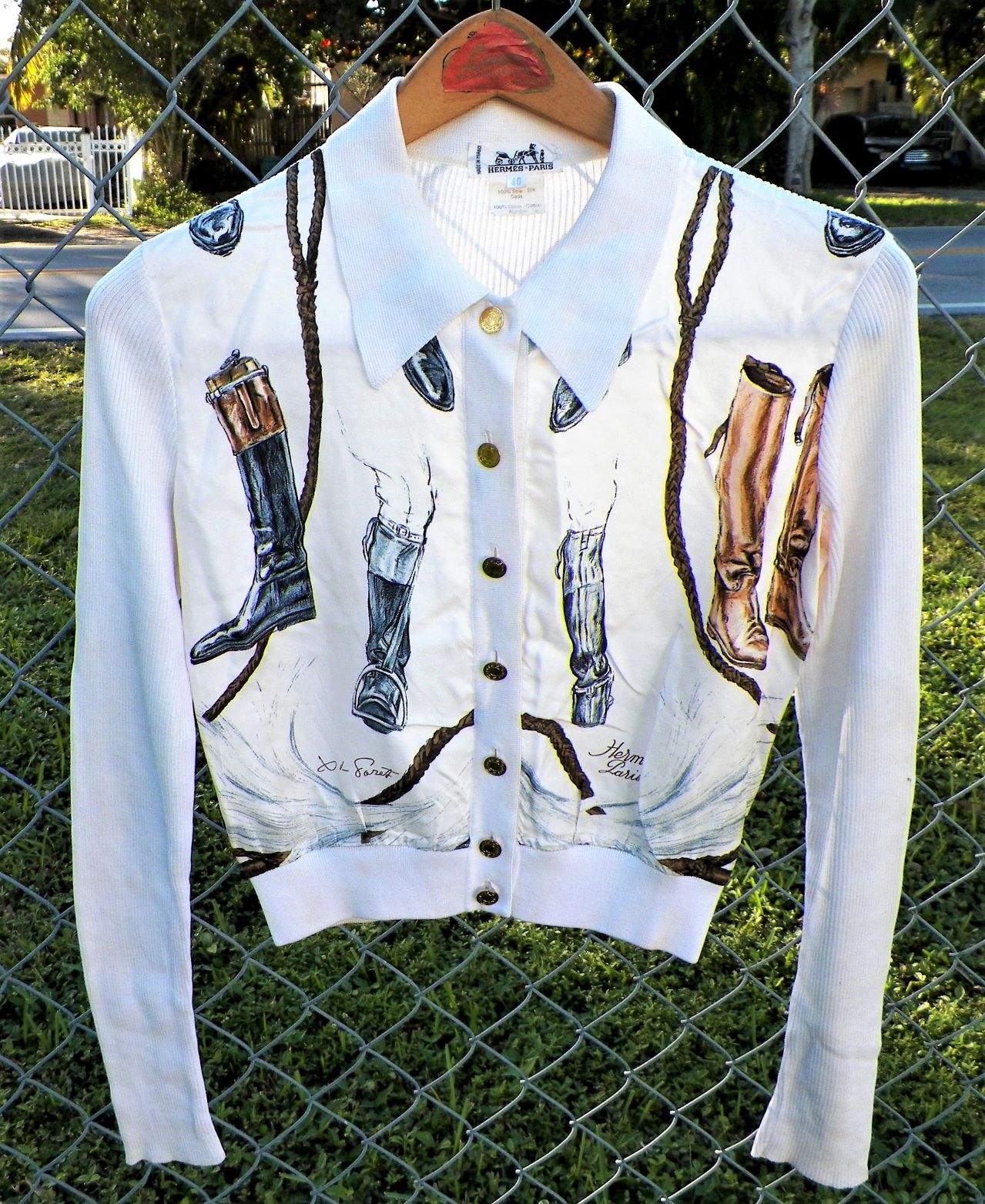 CLOTHES SHIRT HERMES HORSE RACING 1AA.JPG