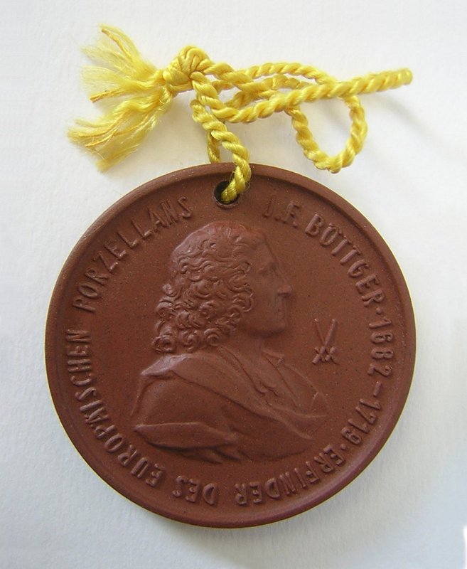 Coin Medal Medallion Meissen Bottger 4pc 1935 1982 ND 2011 Bottgerware Germany.jpg