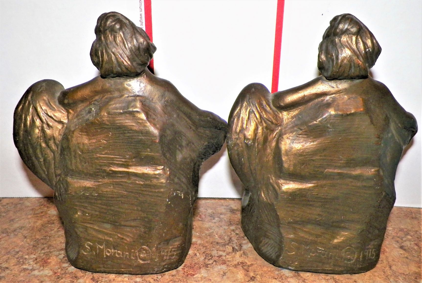COLLECTIBLE BOOKENDS S MORANI 1915  4AA.JPG