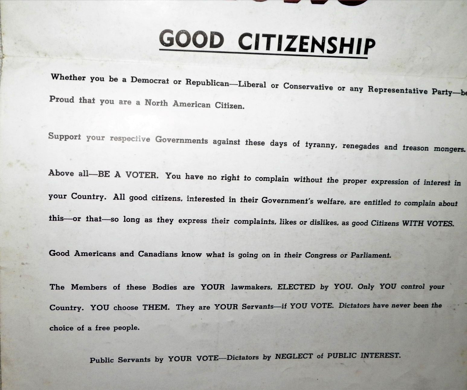 COLLECTIBLE CARNIVAL FLYER CITIZENS RESPONSIBILITIES 2AAZ.jpg
