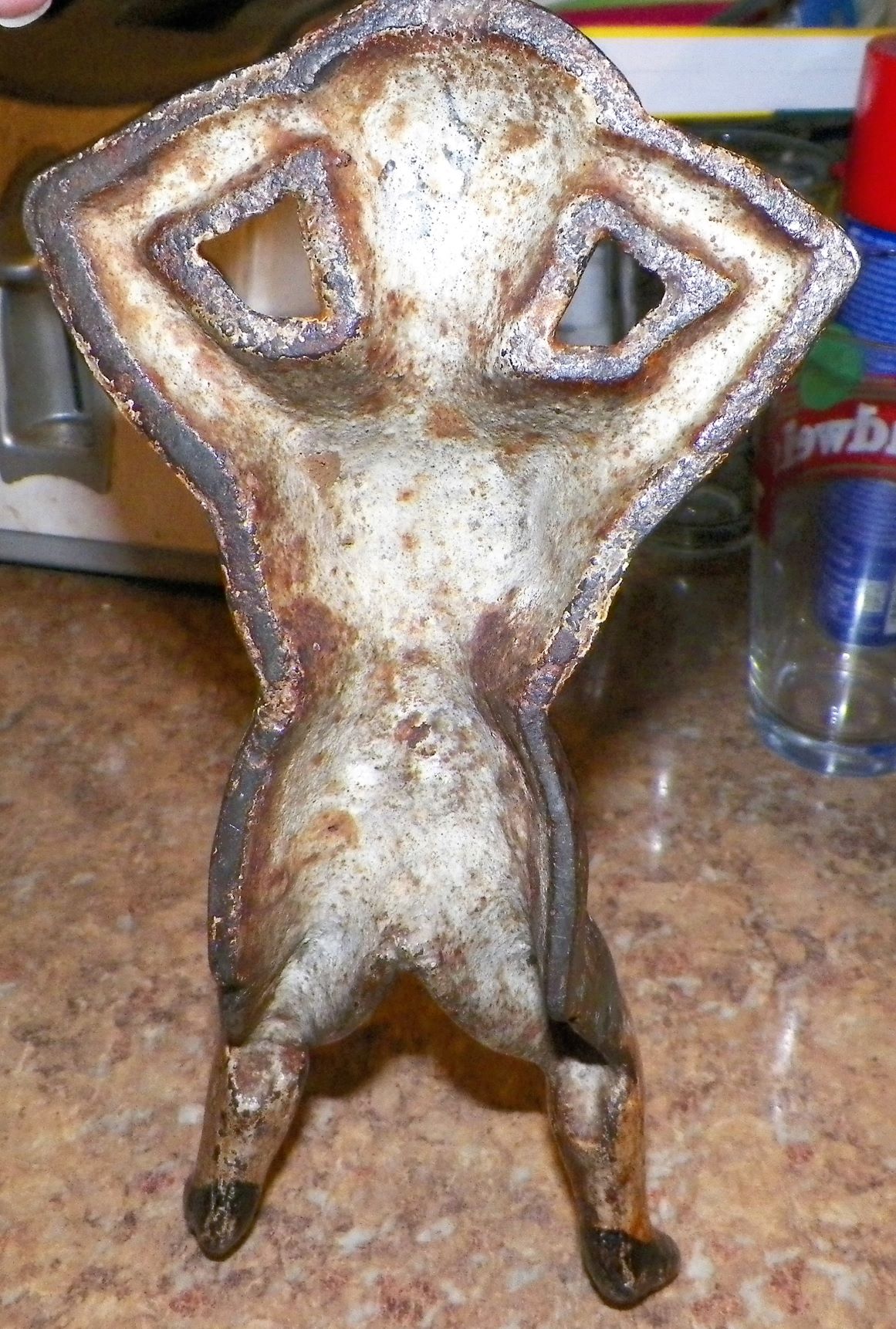 COLLECTIBLE CAST IRON MUSCLE WOMAN DOOR STOP 3AA.JPG