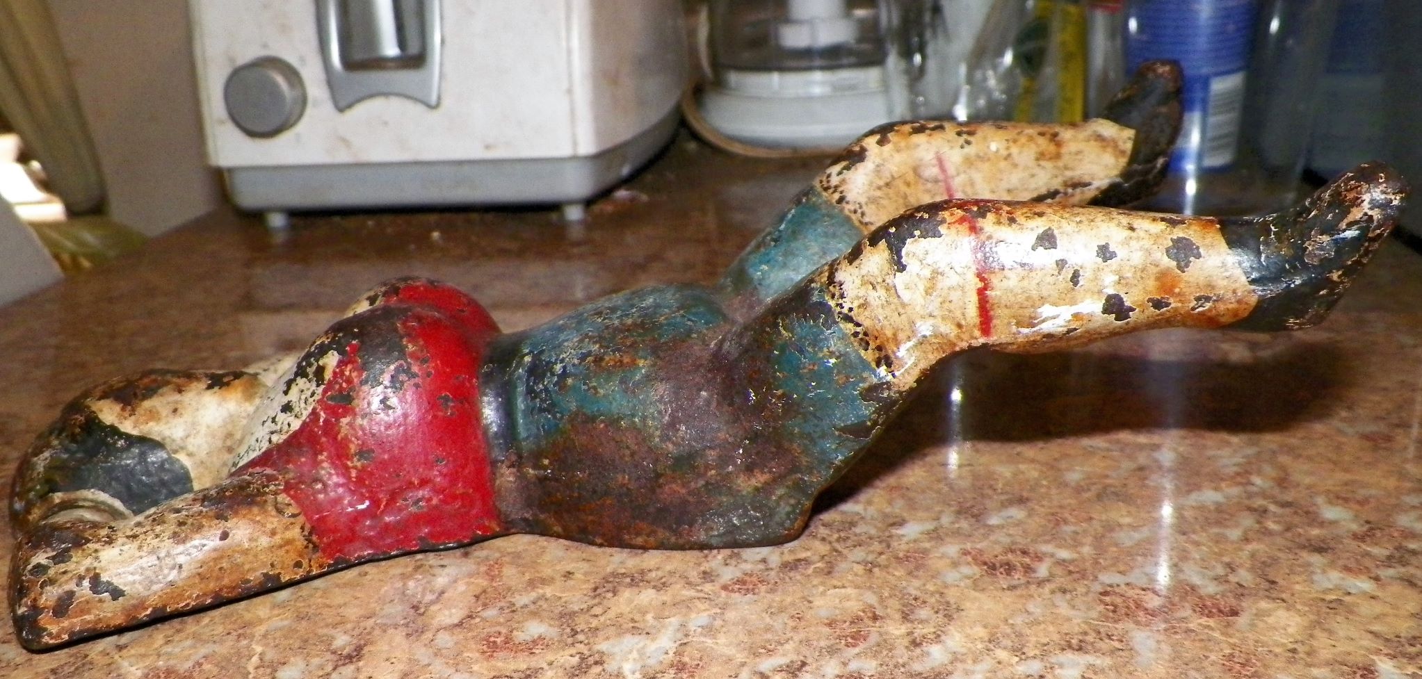 COLLECTIBLE CAST IRON MUSCLE WOMAN DOOR STOP 5DAA.JPG