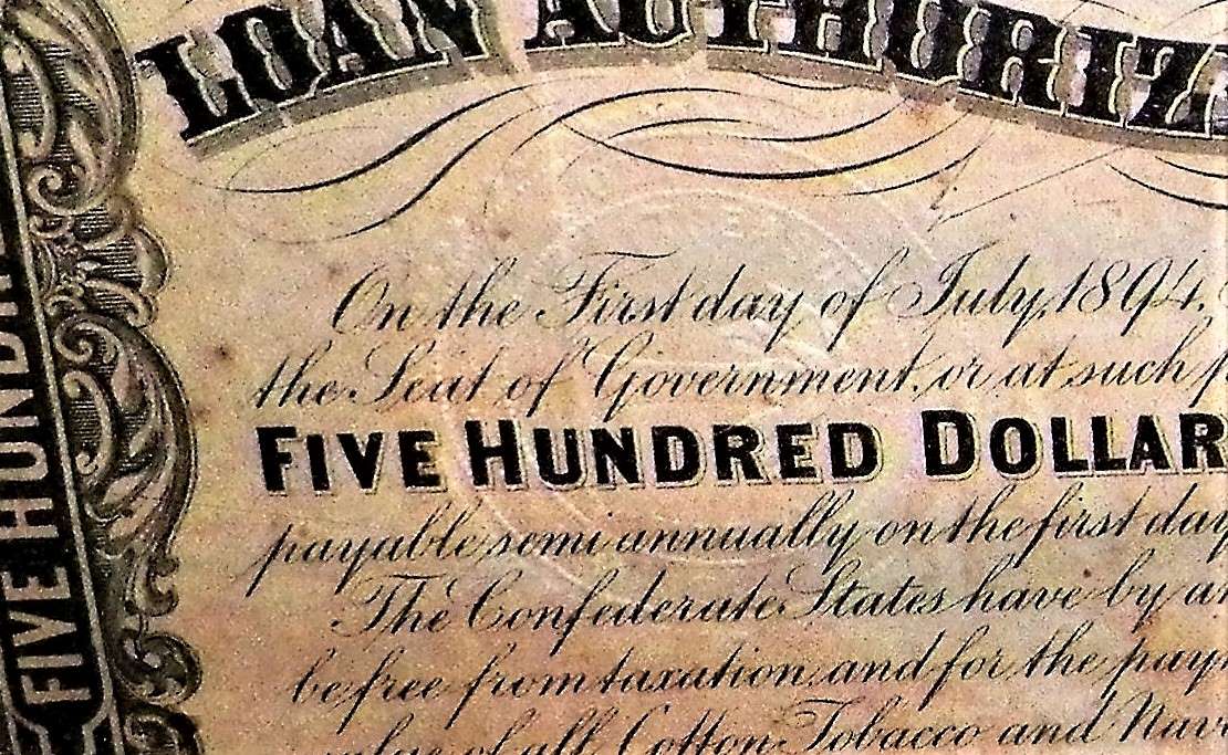 COLLECTIBLE CONFEDERATE BOND COUPON SHEET 4AAA.JPG