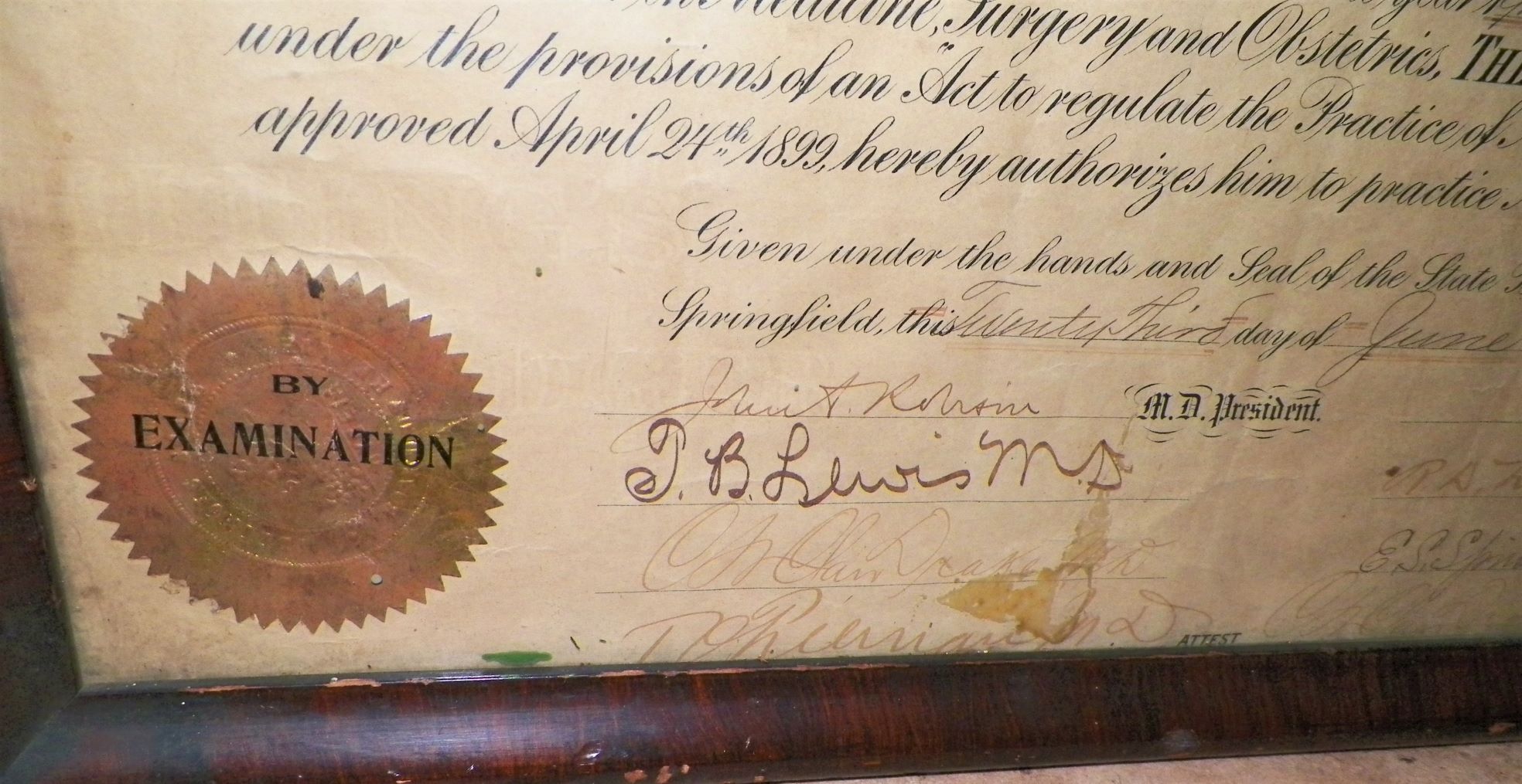 COLLECTIBLE DEGREE DIPLOMA MEDICAL 2DAA.JPG