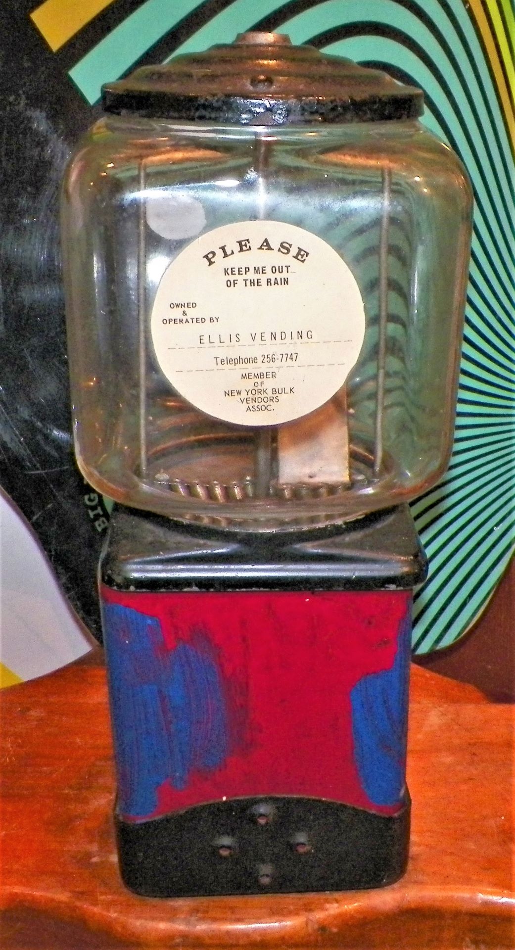 COLLECTIBLE GUM BALL MACHINE PENNY GUMBALL 4AA.JPG