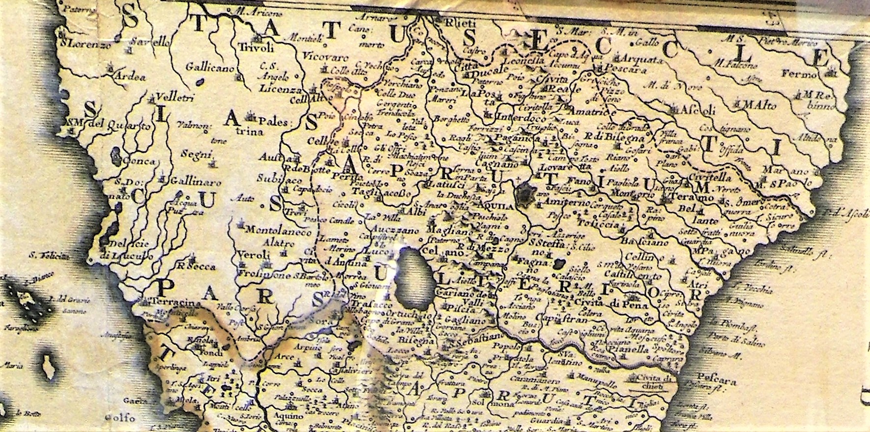 collectible map italy 1704 GERALD VOLK 8AA.JPG