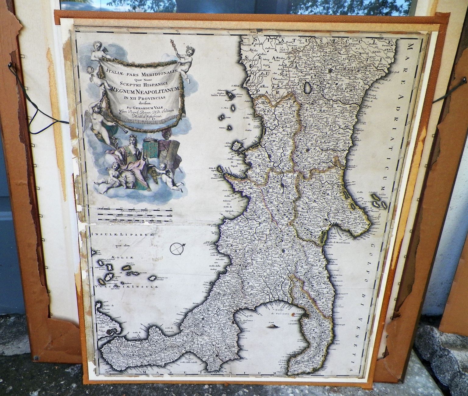collectible map italy 1704 GERALD VOLK 9CAA.JPG