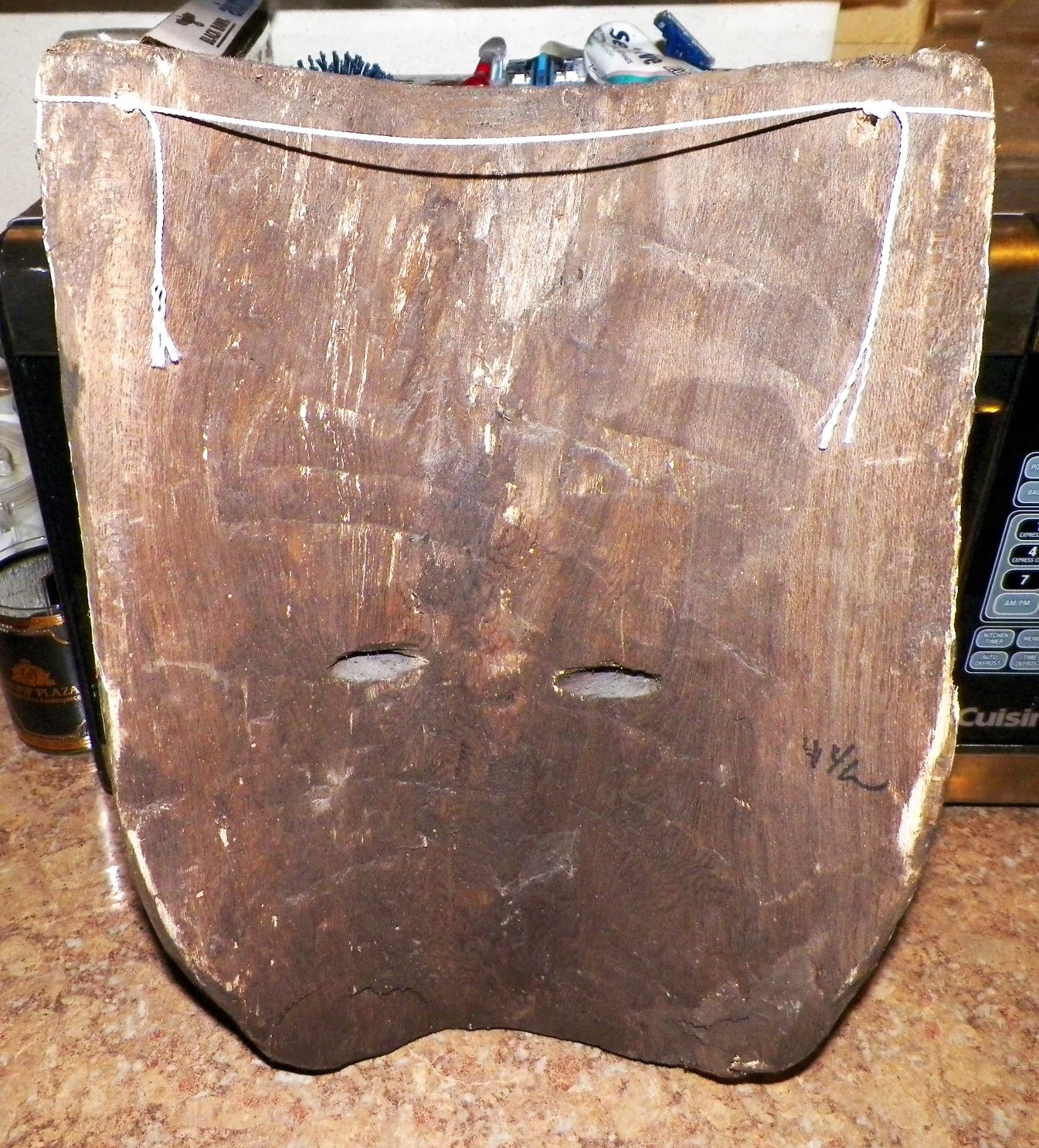 COLLECTIBLE MASK WOOD MEXICAN FESTIVAL MAN FACE 2.JPG