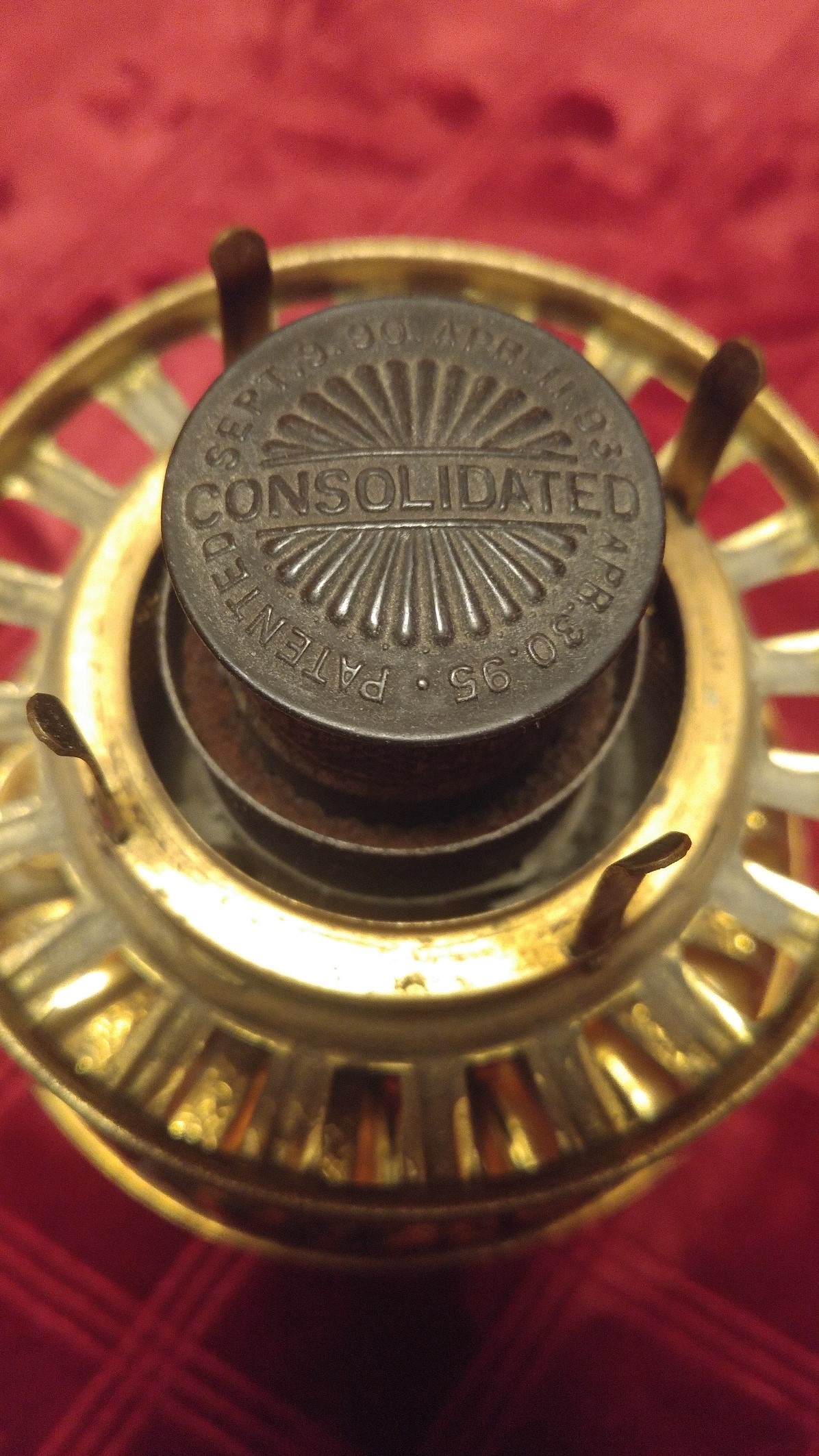 Consolidated Kerosene Oil Lamp Antiques Board