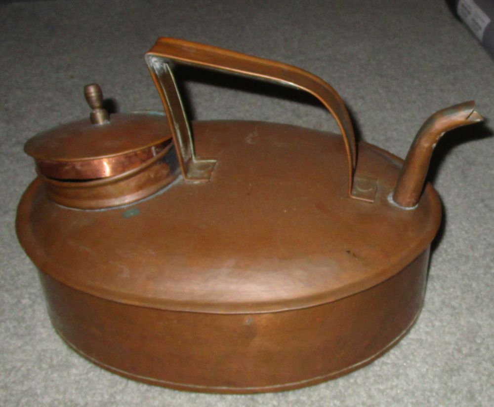 Odd shaped copper kettle teapot for a wood stove? Antiques Board