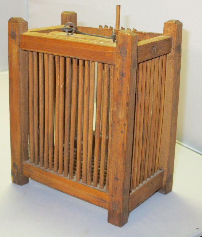 Wood Cricket Cage Antiques Board