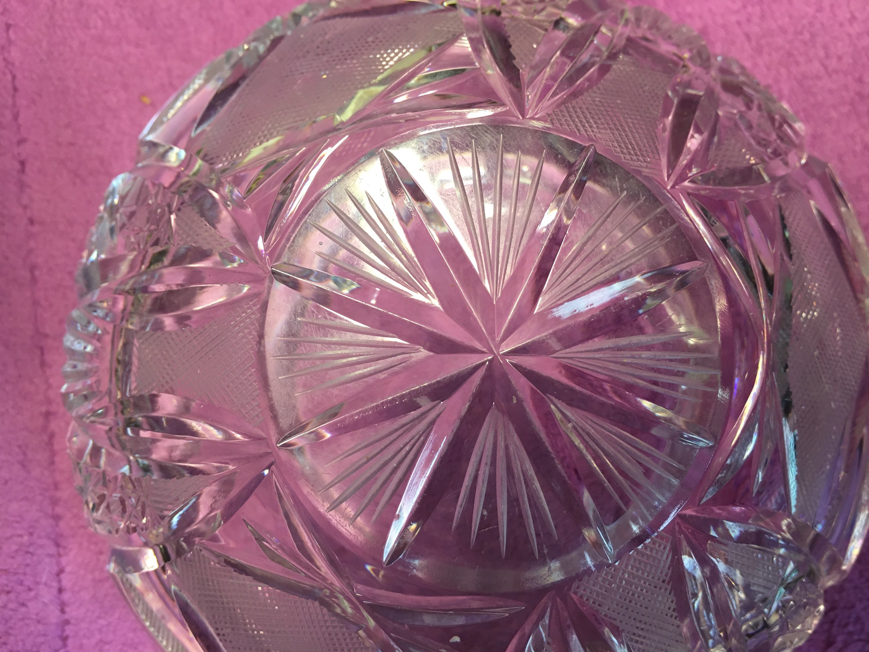 Pretty Crystal Ashtray Antiques Board