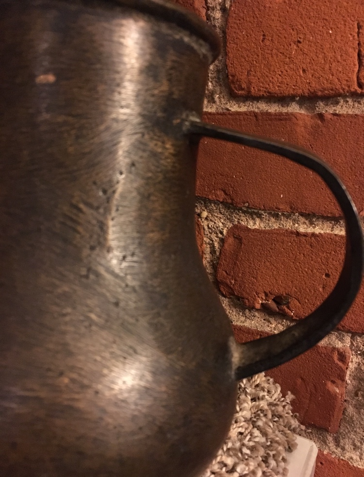 What do I have in this bronzey pitcher? Antiques Board