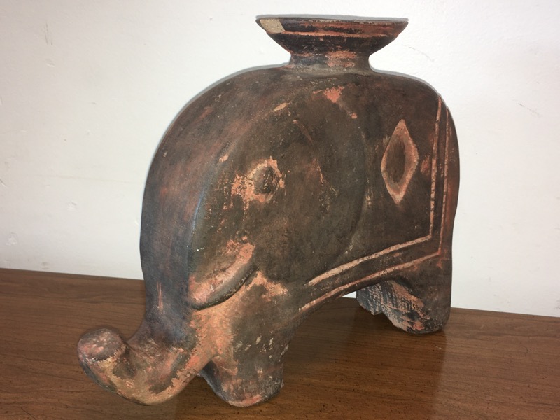 Ceramic Elephant Candle Holder Antiques Board