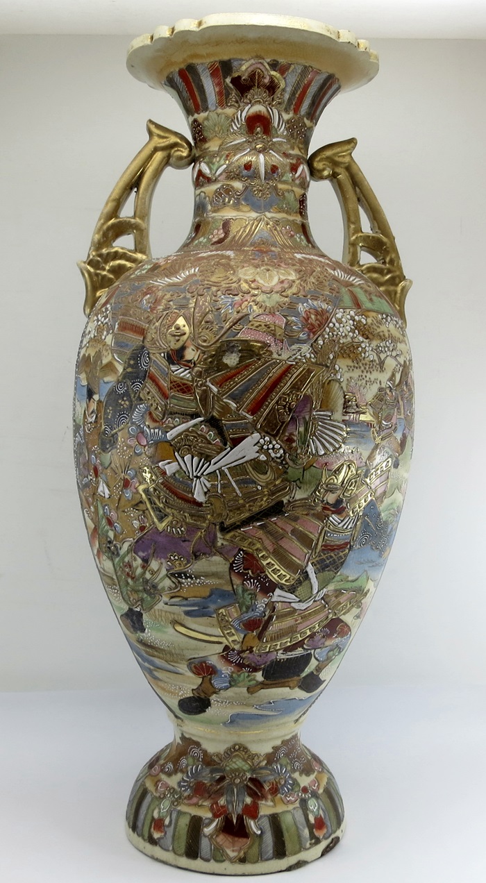 Help ID mark on Moriage Vase with unusual design Antiques Board