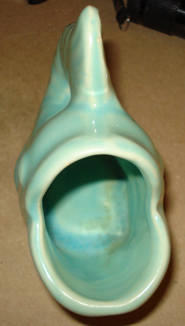 Pottery Fish Marked "USA" On Bottom Antiques Board