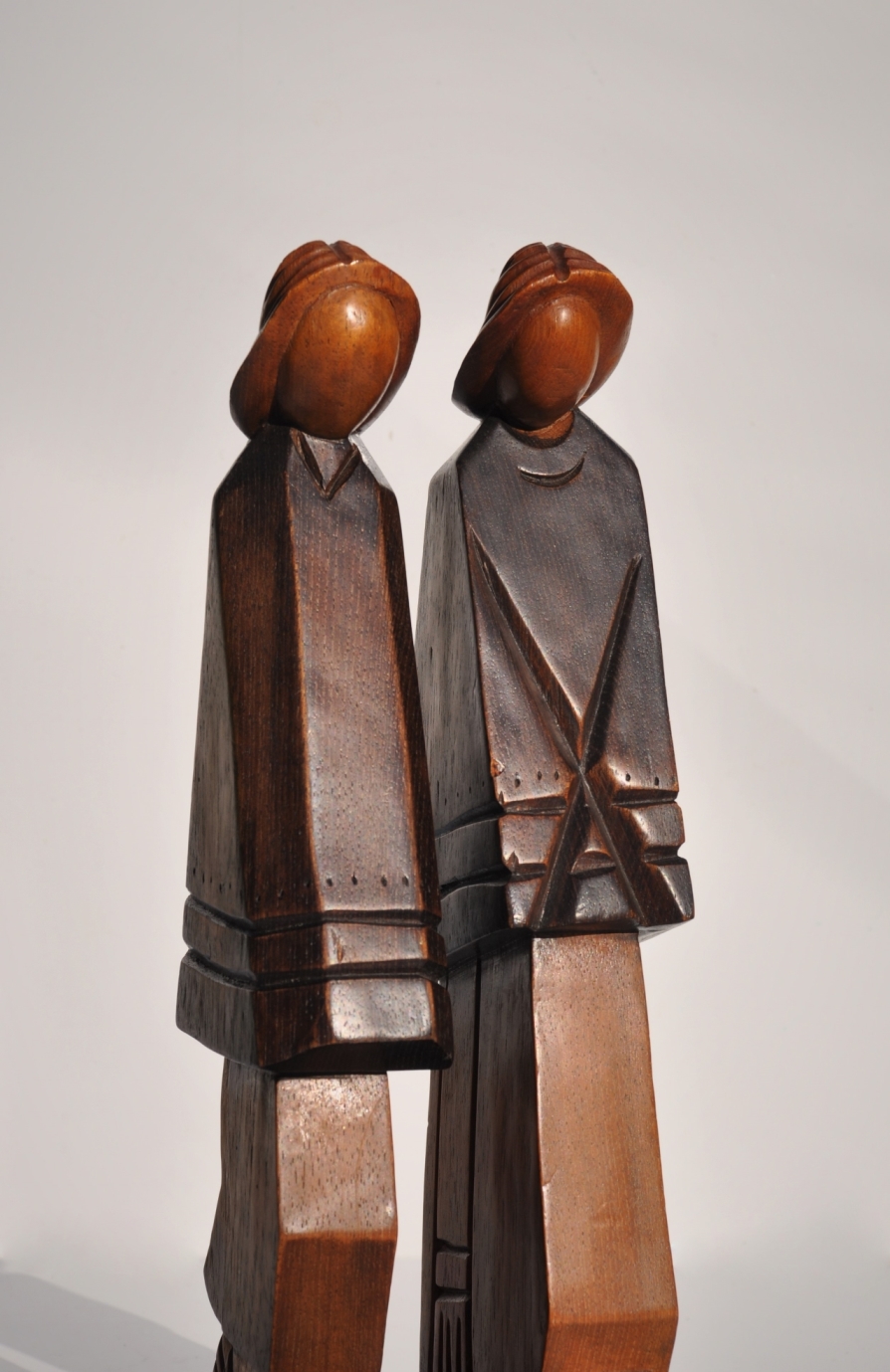 Hand Carved Figural Bookends Vintage or Antique?? Possible Maker
