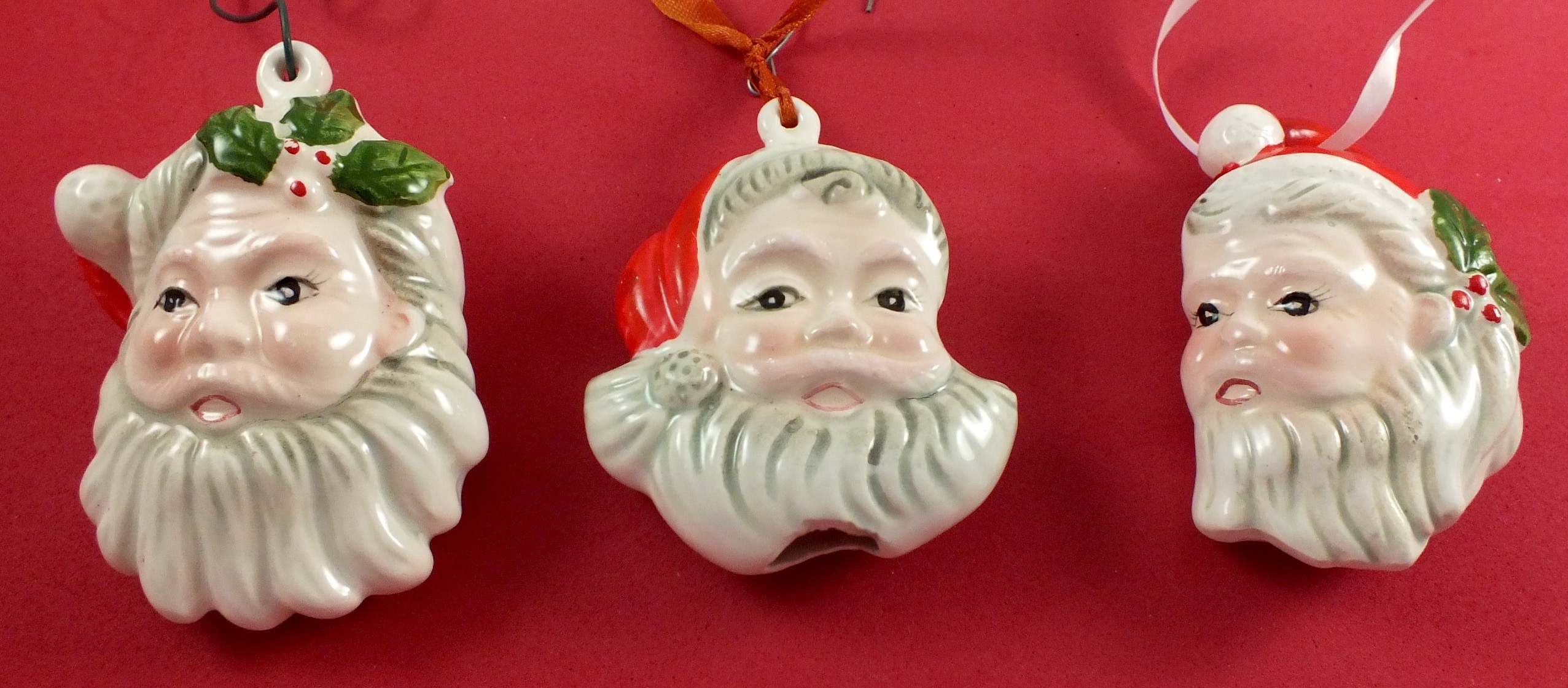 Are these Porcelain Christmas Ornaments Vintage? Antiques Board