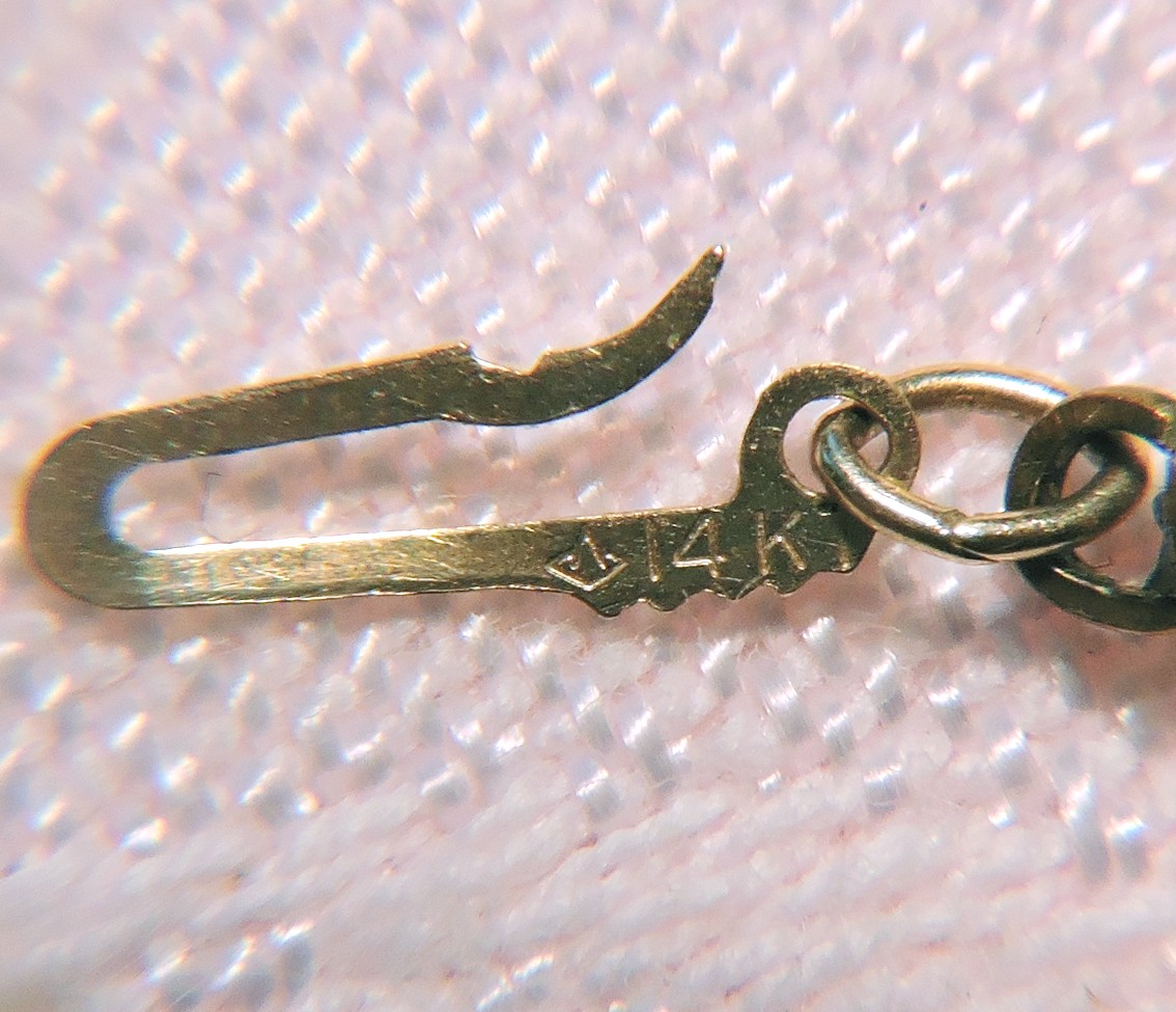 Pearls, 14k Clasp Maker's Mark Antiques Board
