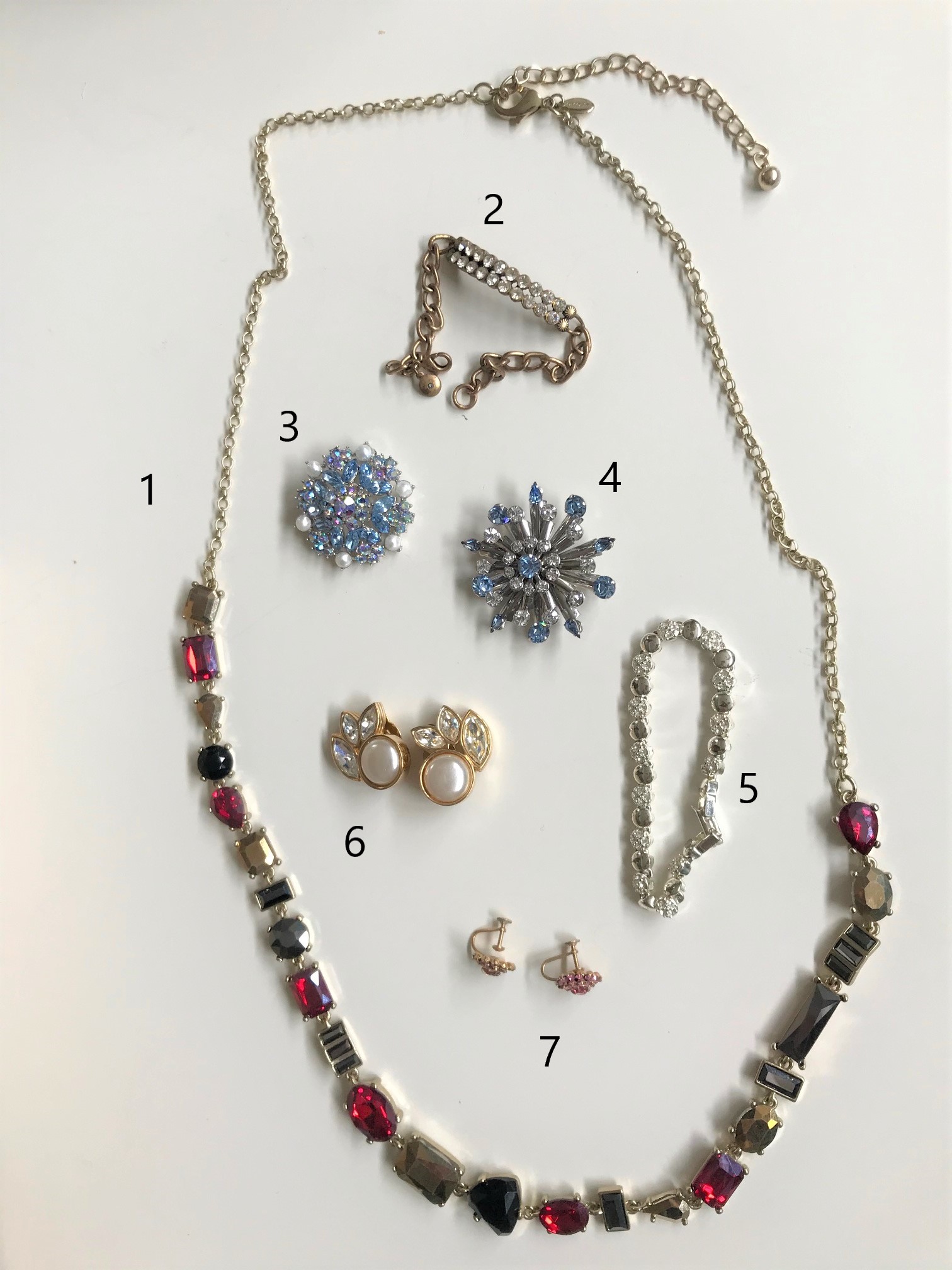 Second Ebay costume jewellery lot, not very old but some are pretty