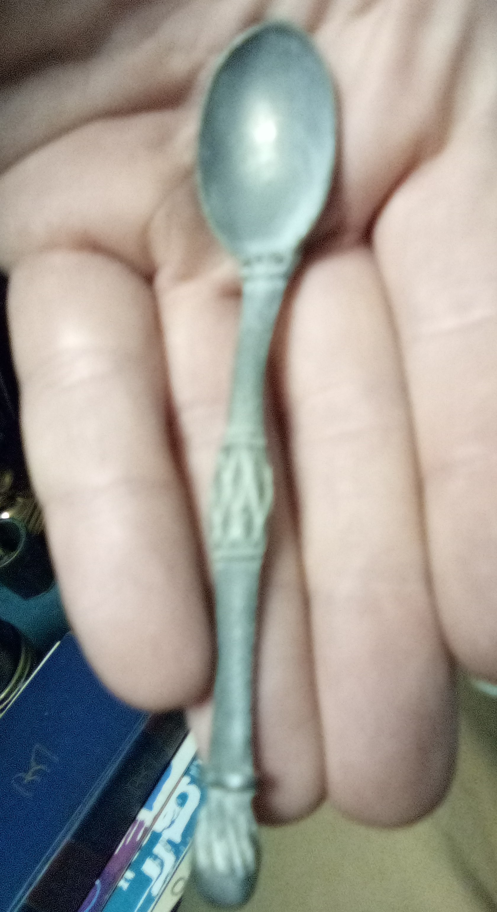 A small Lead (Pb) spoon Antiques Board