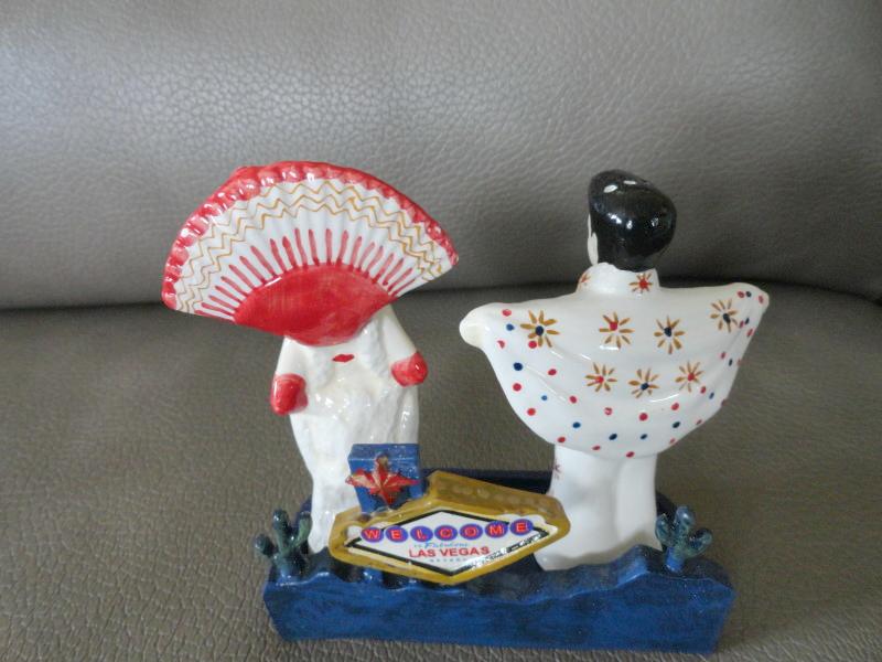 ElvisShowgirls Salt Pepper Shakers Antiques Board