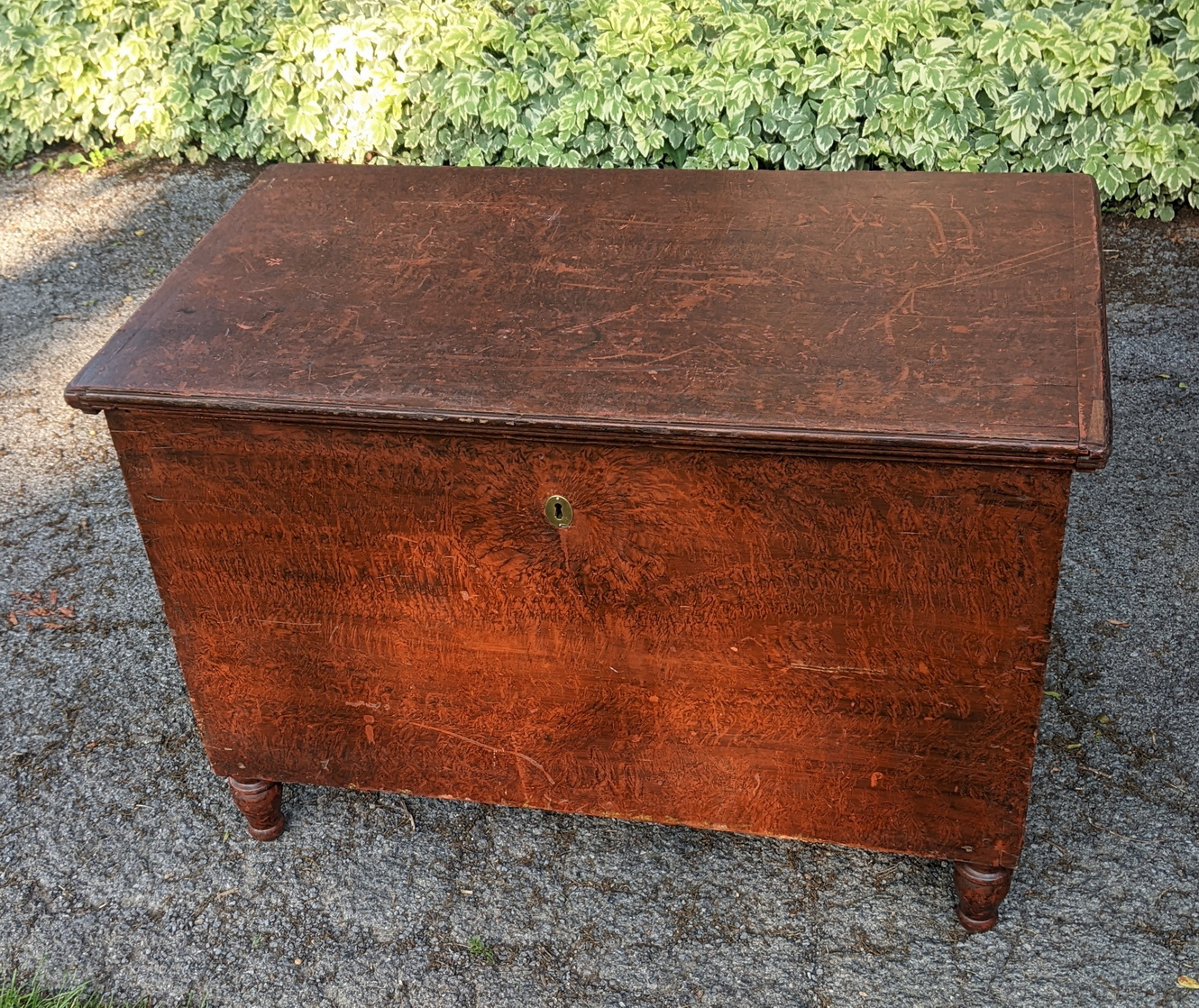 Grain Painted Blanket Chest Antiques Board