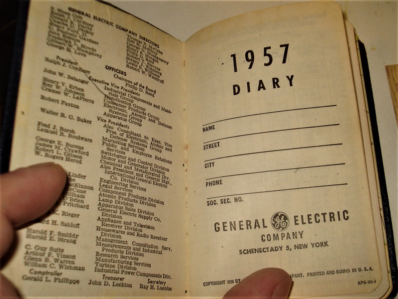 ephemera 1957 GENERAL ELECTRIC DIARY BOOK 02.jpg