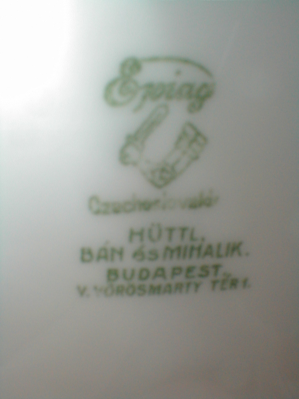 Epiag Czechoslovakia Hüttl Tivadar Budapest Hungary Cobalt Rim Gold Plate february 15 2019 008.JPG