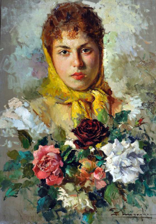 Ermogene Miraglia [ 1907-1964] Fanciulla con Rose.jpg