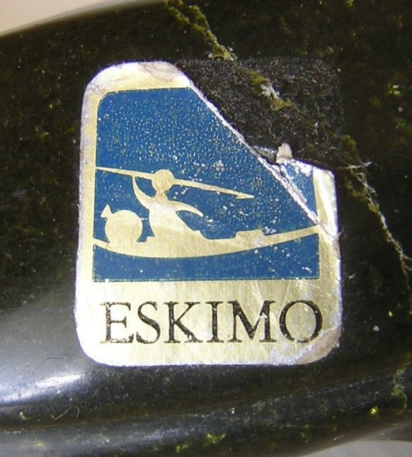 Eskimo Label Inuit Carved Soapstone Snow Goose Figurine Figure -k.jpg
