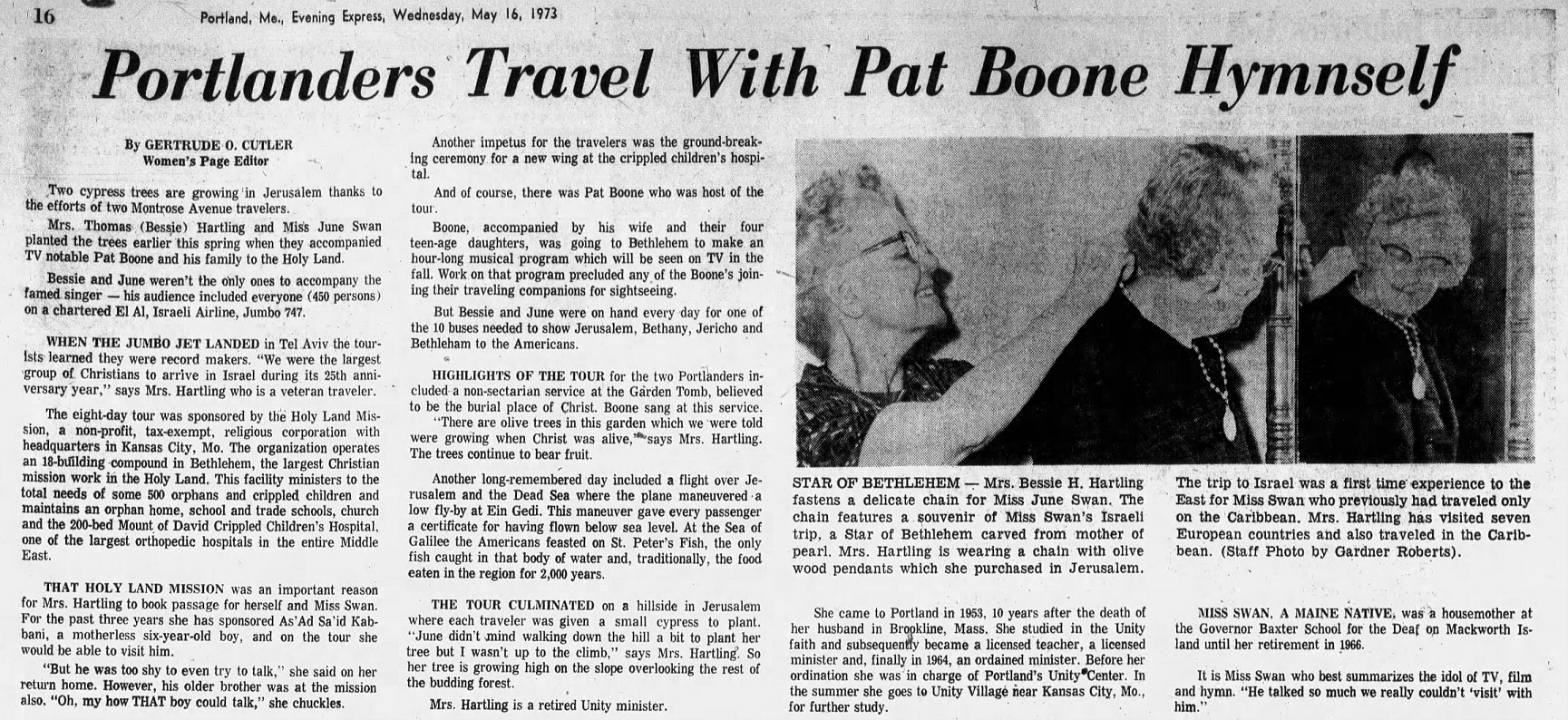Very Large Poster Pat Boone Over 100 signatures {Trip To Star Of
