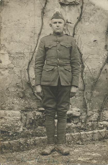 Everett Dodge Van Nostrand in France RPPC Resized.jpg