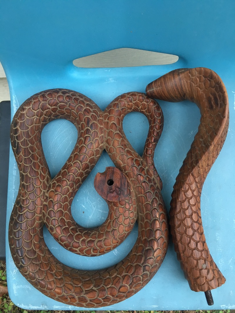 Wooden Snake Antiques Board