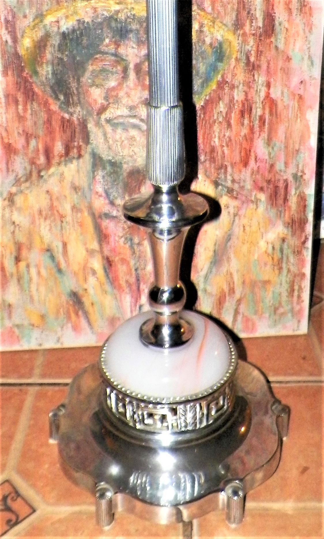FURNITURE ASHTRAY CHROME STANDING FLOOR ASHTRAY DECO 2AAA.JPG