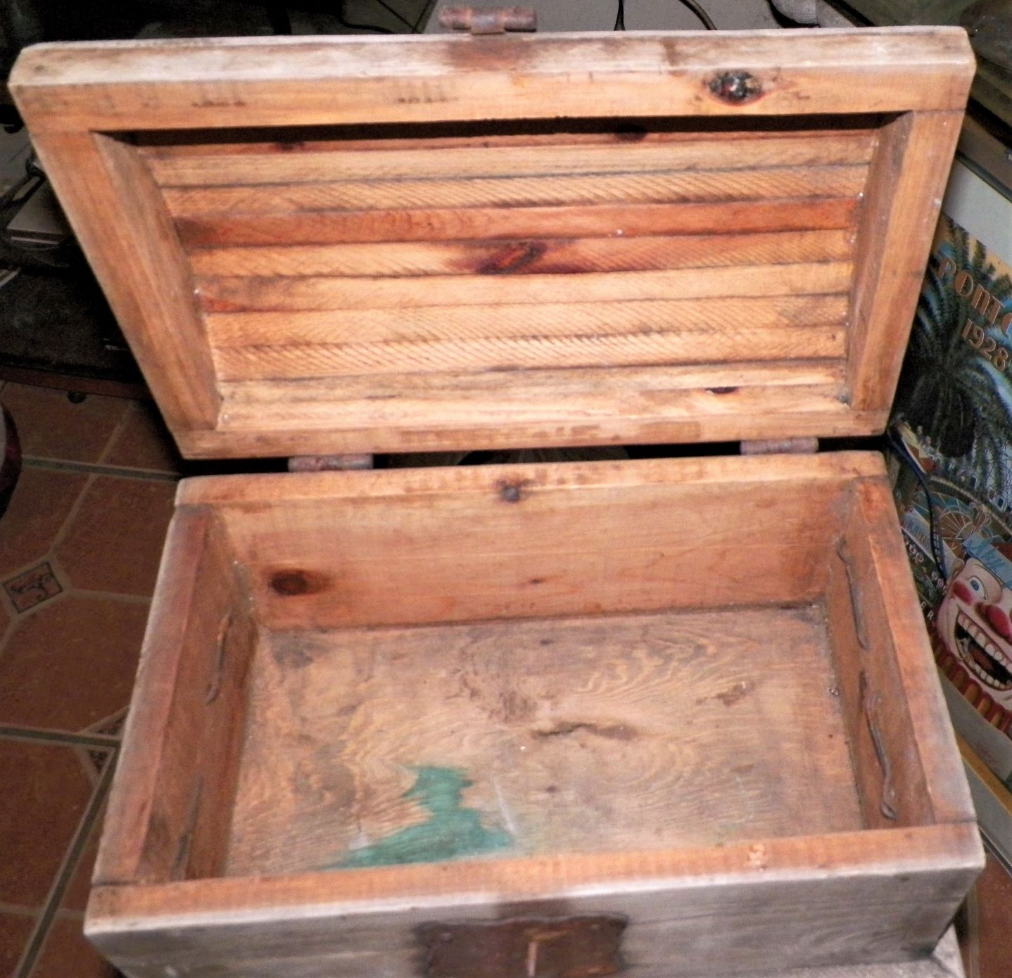 FURNITURE CHEST 2 STORY WOOD WROUGHT IRON 4AA.JPG